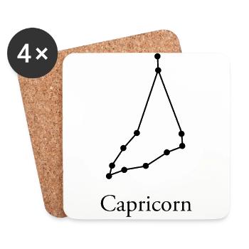 Capricorn - Coasters (set of 4) - white - Front