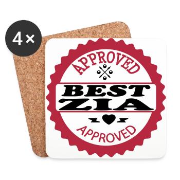 Approved best zia - Untersetzer (4er-Set) - Weiß - Vorne