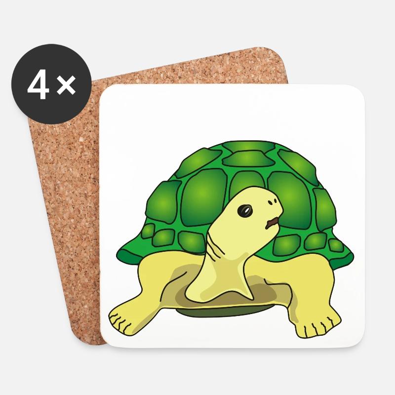 no stress - Coasters (set of 4) - white