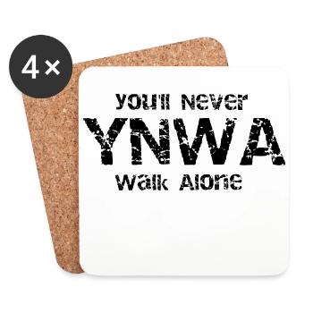 YNWA - Dessous de verre (lot de 4) - blanc - Devant