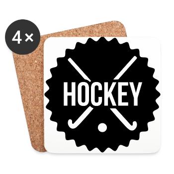 hockey - Coasters (set of 4) - white - Front