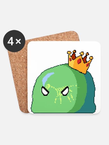 Slime King - Coasters (set of 4) - white