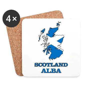 scotland alba - Coasters (set of 4) - white - Front
