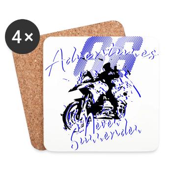 66 aventures ne se rendent jamais - Dessous de verre (lot de 4) - blanc - Devant