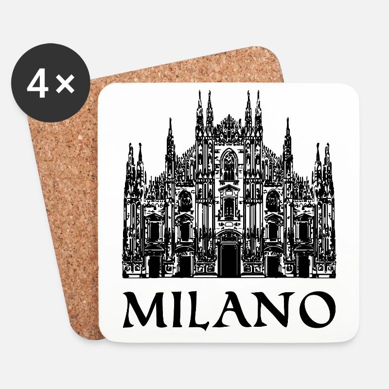 Mailand - Untersetzer (4er-Set) - Weiß