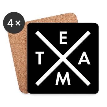 TEAM - BOXLOGO - Dessous de verre (lot de 4) - blanc - Devant