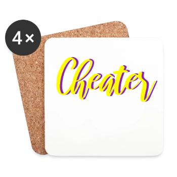 Cheater - Untersetzer (4er-Set) - Weiß - Vorne