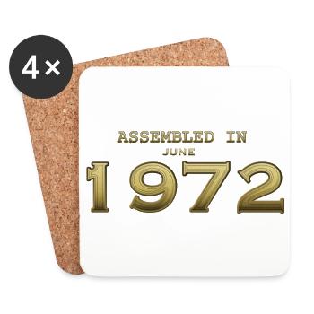 Assembled June 1972 - Coasters (set of 4) - white - Front