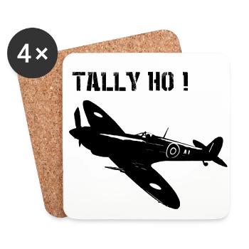 SPITFIRE TALLY HO - Untersetzer (4er-Set) - Weiß - Vorne