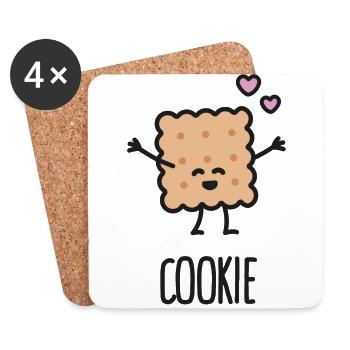 Cookie - Best friends forever (BFF) - Coasters (set of 4) - white - Front