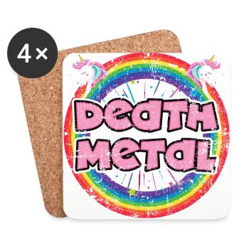 Death Metal - Untersetzer (4er-Set) - Weiß - Vorne