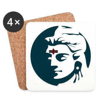 Shiva - Untersetzer (4er-Set) - Weiß - Vorne