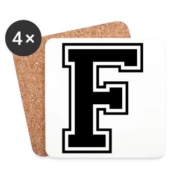 f - Coasters (set of 4) - white - Front