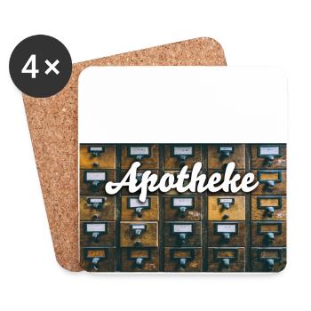Apotheke - Untersetzer (4er-Set) - Weiß - Vorne