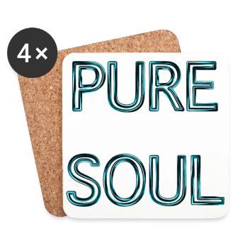 Pure Soul - Coasters (set of 4) - white - Front