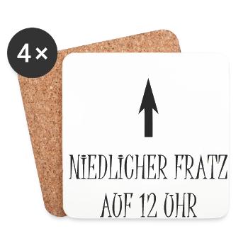 Niedlicher Fratz - Untersetzer (4er-Set) - Weiß - Vorne