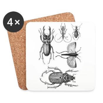 Vintage - Coasters (set of 4) - white - Front