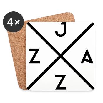 JAZZ - Coasters (set of 4) - white - Front