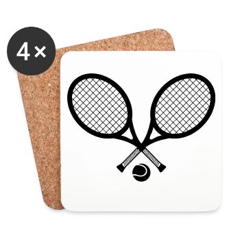 tennis - Untersetzer (4er-Set) - Weiß - Vorne