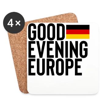 Deutschland - Untersetzer (4er-Set) - Weiß - Vorne