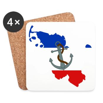 Schleswig-Holstein - Untersetzer (4er-Set) - Weiß - Vorne