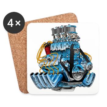 Motor - Coasters (set of 4) - white - Front