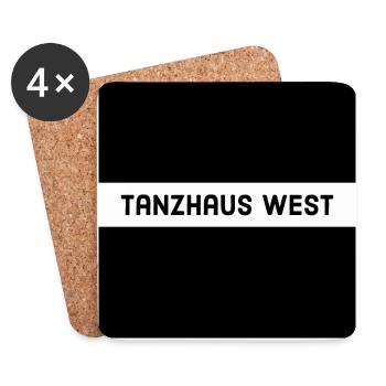 Tanzhaus West - Dessous de verre (lot de 4) - blanc - Devant