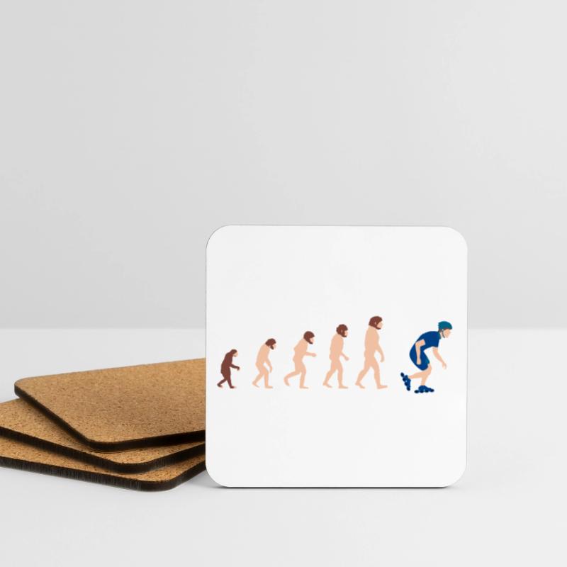 Evolution Inline Skates Funny gift idea Coasters (set of 4)