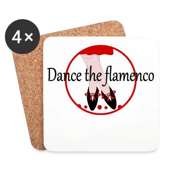 Danse le flamenco - Dessous de verre (lot de 4) - blanc - Devant