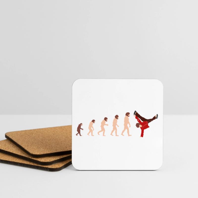 Evolution Breakdance Funny gift idea Coasters (set of 4)