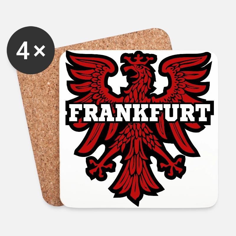 Frankfurt am Main - Untersetzer (4er-Set) - Weiß
