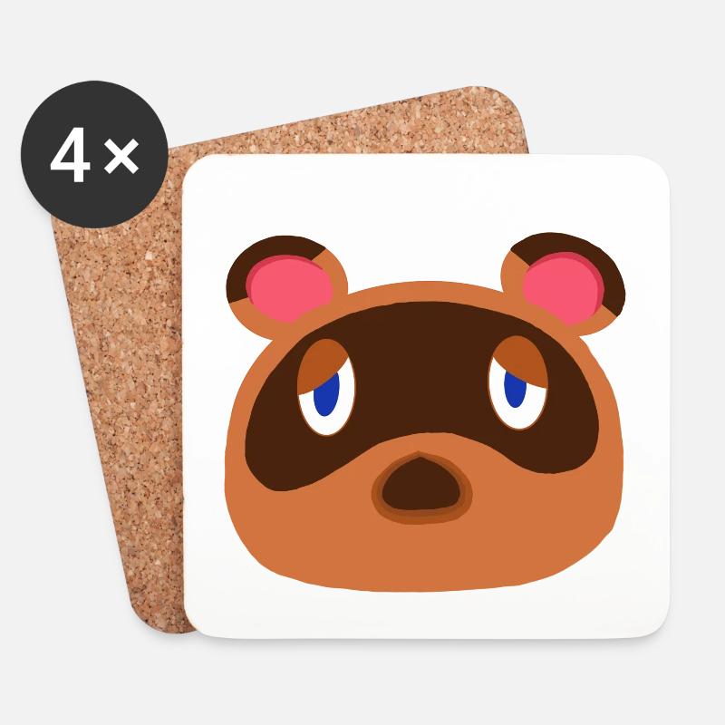 Tom Nook - Coasters (set of 4) - white