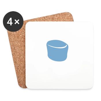 Optimist pessimist engineer - Coasters (set of 4) - white - Front