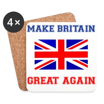 Make Britain great again - Coasters (set of 4) - white - Front