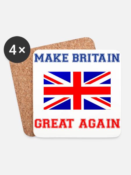 Make Britain great again - Coasters (set of 4) - white