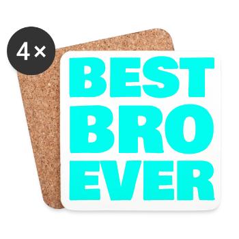 BEST BRO EVER - Coasters (set of 4) - white - Front