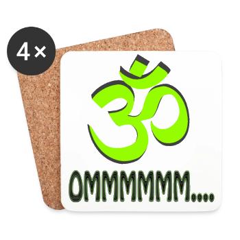 MANTRA OMMMMMMMM ...... - Coasters (set of 4) - white - Front