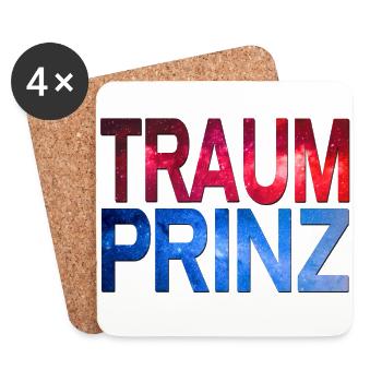Traumprinz - Untersetzer (4er-Set) - Weiß - Vorne