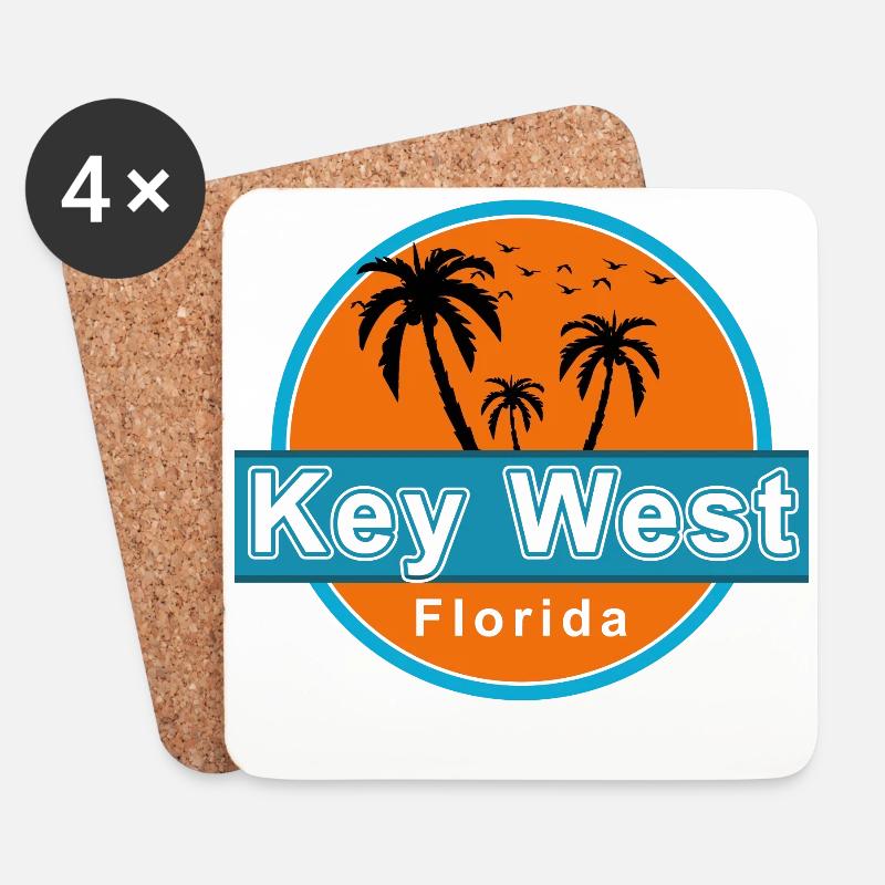 Key WestFlorida - Untersetzer (4er-Set) - Weiß