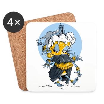 Beery dance - Dessous de verre (lot de 4) - blanc - Devant