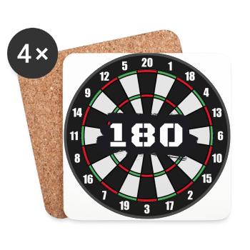 dart - Dessous de verre (lot de 4) - blanc - Devant