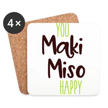 SUSHI - Untersetzer (4er-Set) - Weiß - Vorne
