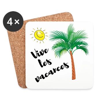 LONG LIVE THE HOLIDAYS - Coasters (set of 4) - white - Front