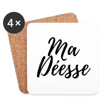 MA DÉESSE - Dessous de verre (lot de 4) - blanc - Devant