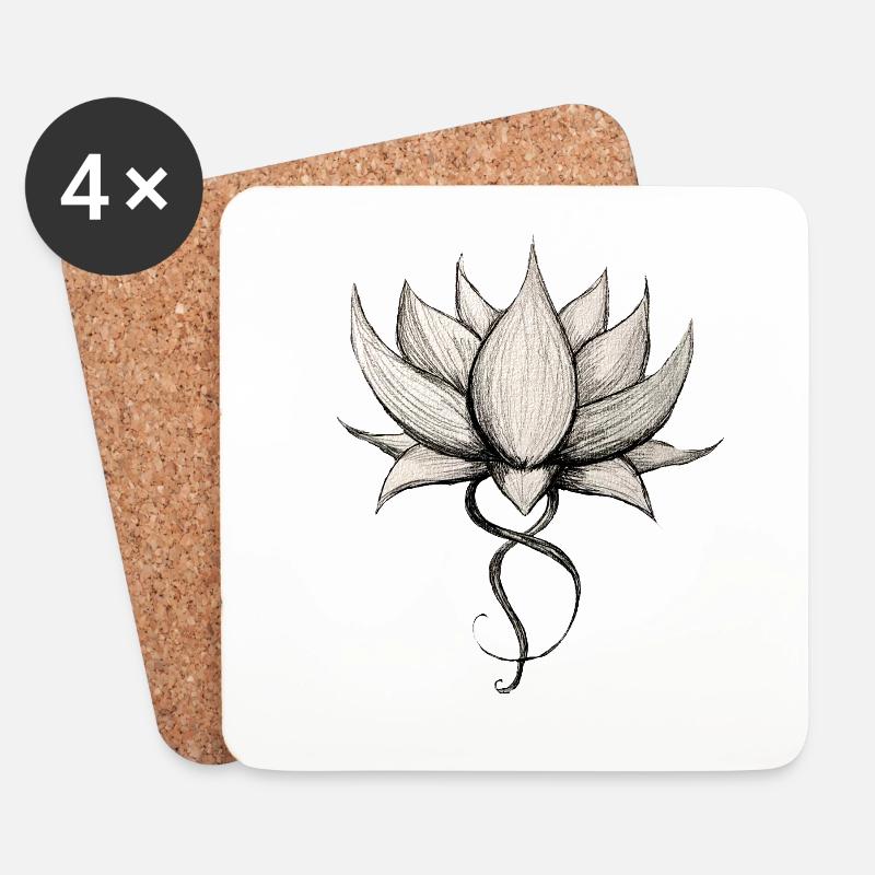 Lotus Original - Coasters (set of 4) - white
