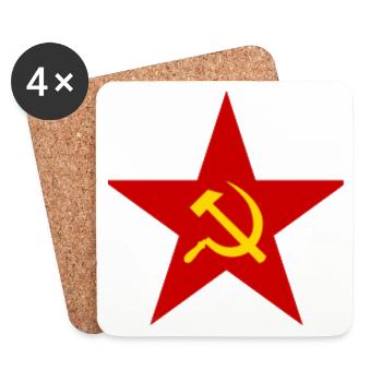 Russia Star - Coasters (set of 4) - white - Front