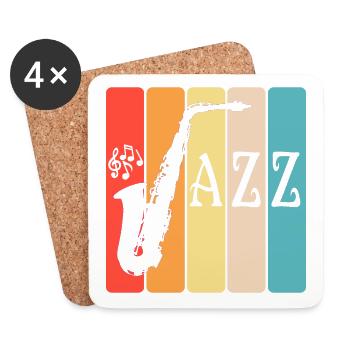 Jazz - Untersetzer (4er-Set) - Weiß - Vorne