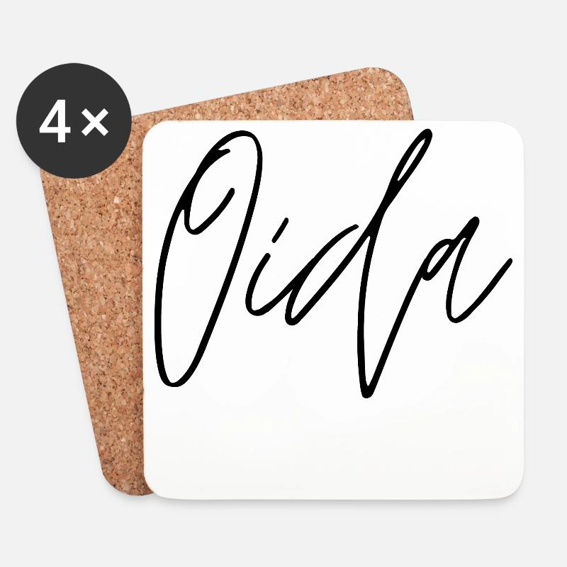 Oida - Untersetzer (4er-Set) - Weiß