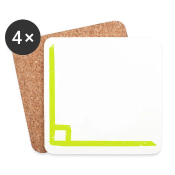 Ich habe Recht! Mathematiker Mathe Mathematik - Untersetzer (4er-Set) - Weiß - Vorne