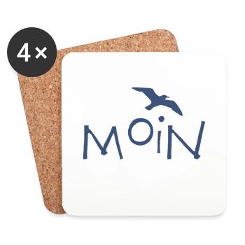 Moin - Untersetzer (4er-Set) - Weiß - Vorne